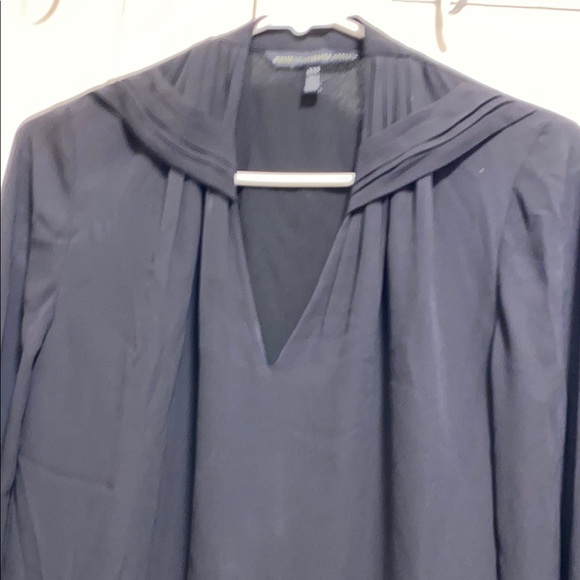 White House Black Market XXS Black Long-Sleeved Blouse - Picture 12 of 12